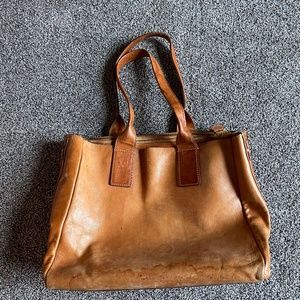 Authentic, well-loved, Frye bag